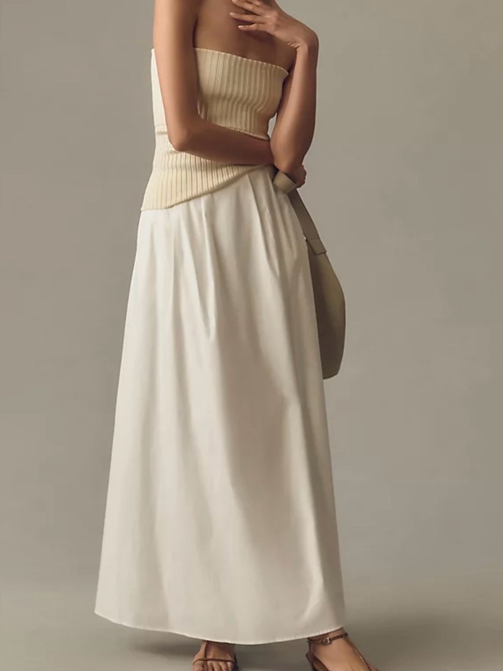Reformation Cream Maxi Skirt - Simple Flow